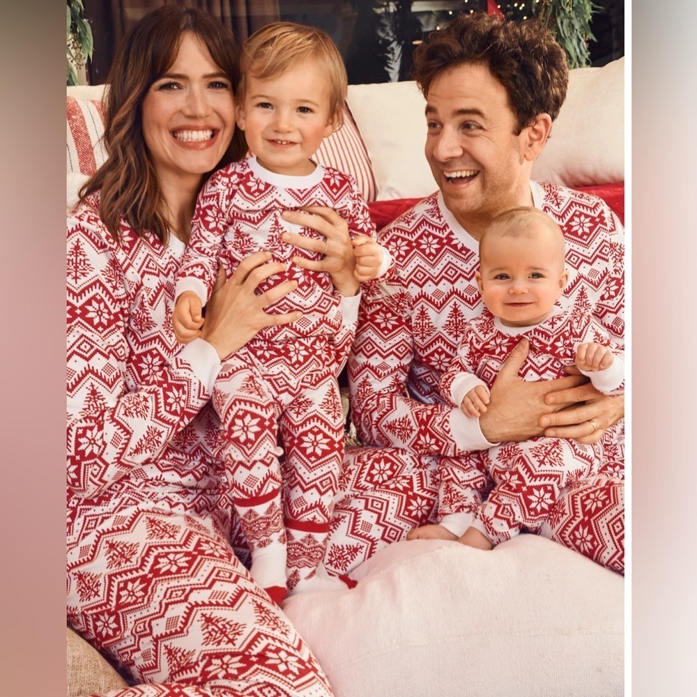 Unisex Family Matching Christmas Fairisle Snug Fit Cotton Pajamas